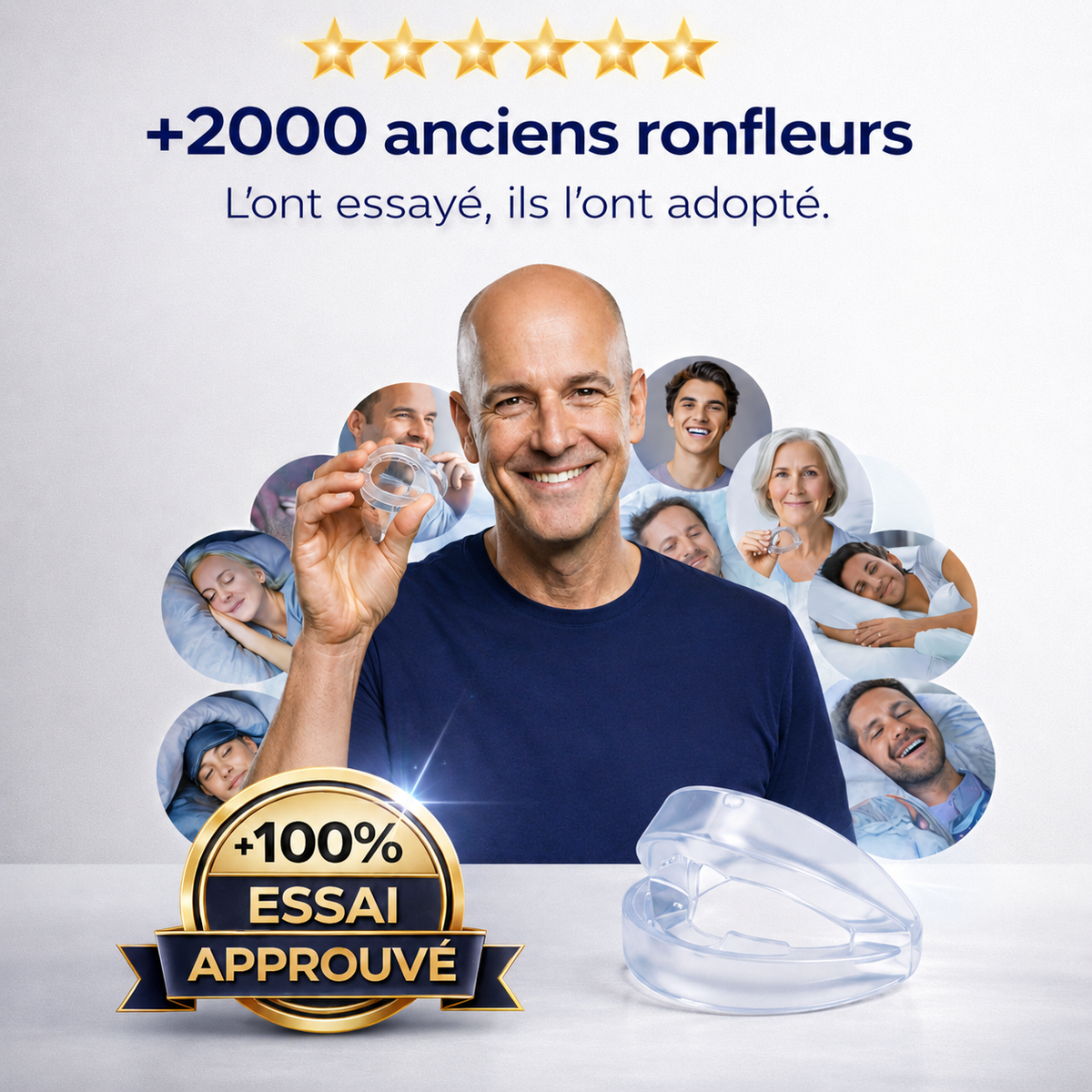 SOMNÉA- Embout Buccal Anti-Ronflement